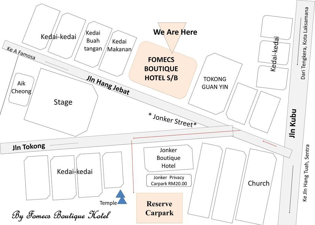 Fomecs Boutique Hotel, Jonker Street Malacca Buitenkant foto